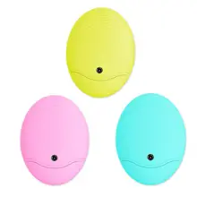 Очищающая щетка для лица, звуковое очищающее средство для лица и массажер, скруббер, силиконовая Вибрирующая Водонепроницаемая отшелушивающая щетка T4MB