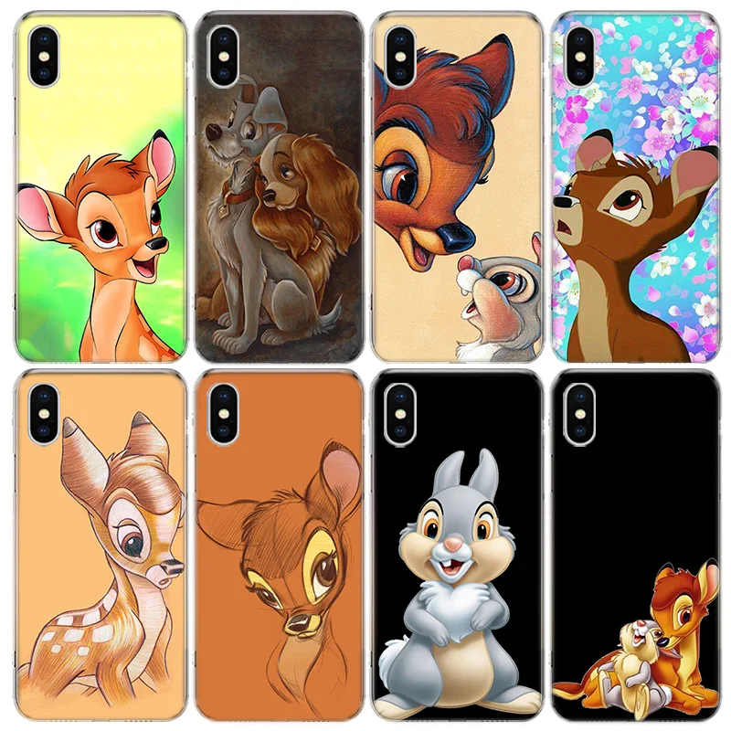 lovely Bambi Thumper Pattern Phone Case For iphone SE 2020 11Pro XS MAX 8 7 6 6S Plus X 5 5S SE XR Cover Shell Coque lovely Bambi Thumper Pattern Phone Case For iphone SE 2020 11Pro XS MAX 8 7 6 6S Plus X 5 5S SE XR Cover Shell Coque