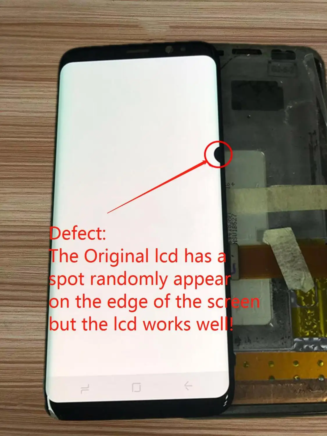 

Original S8 Plus G955 SM-G955F G955FD LCD For Samsung Galaxy S8 G950 SM-G950F With Frame LCD Display Touch Screen with a Spot