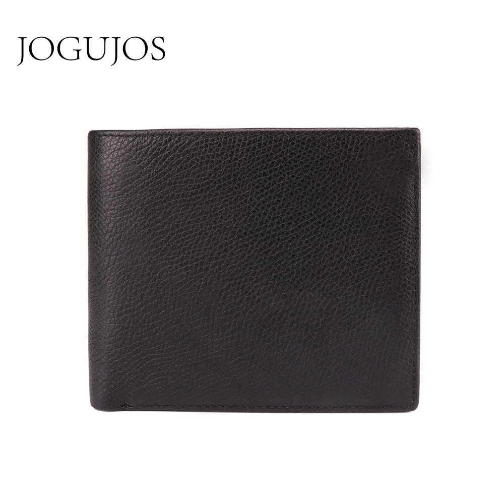

JOGUJOS Leather Card Holder Men Zipper Coin Purse Male Genuine Leather Men Wallet Vintage Credit Card Holder RFID Wallet for man