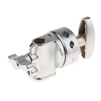

Heavy Duty Grip Head Swivel Head Holder Mounting Adapter For Light Stand Silver 95AF