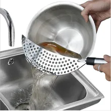 Colander Strainer Drainer Gourmet Stainless Steel Kitchen Cooking Tool 3 Pack