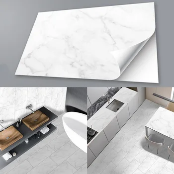 

Adhesive Marble Worktop Cupboard Cover Kitchen Tile Wall Stickers 30*60cm For Home Improvement And Wall Stickers