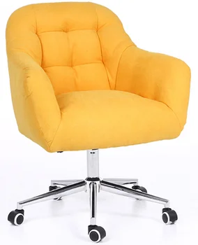 

Nordic Computer Chair Home Comfortable Long Sitting Cloth Desk Sofa Lazy Rotary Bedroom Solid Wood Student