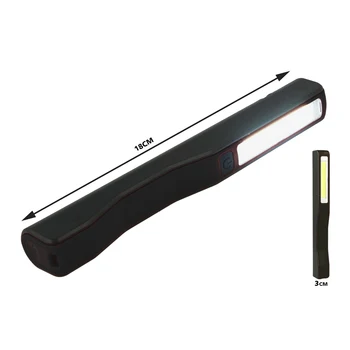 

CARALL JF923 Mini light lamp torch Led rechargeable pocket Workshop 2W double lighting black color