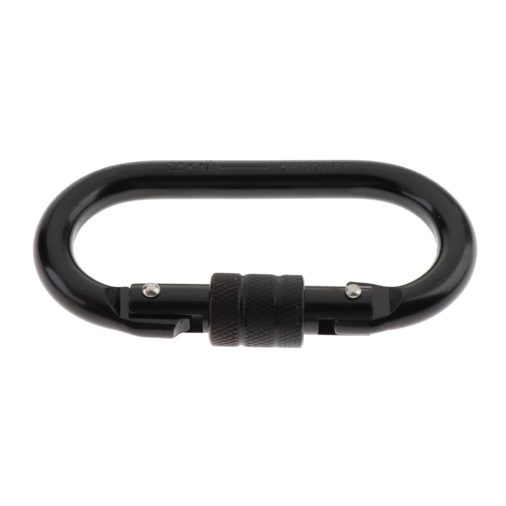 25KN овальный стальной винт для альпинизма замок карабин для скалолазания аксессуары для альпинизма