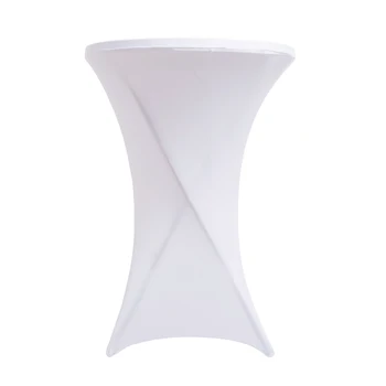 

Banquet Durable Accessory Practical Stretch Cloth Wedding Decor Cocktail Desk Party Bar Elastic Band Home Washable Table Cover