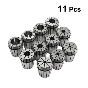 

11 PCS/Set ER32 Spring Collets R8 Handle Wear-resistant Durable Practical Morse Taper Lathe Chuck Milling Tool Set