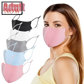 

Adult Solid Breathable Washable Outdoor Protection Mask 1pcs Mascarilla Reutilizable Mascherine Lavabili Masque Masque De Protec