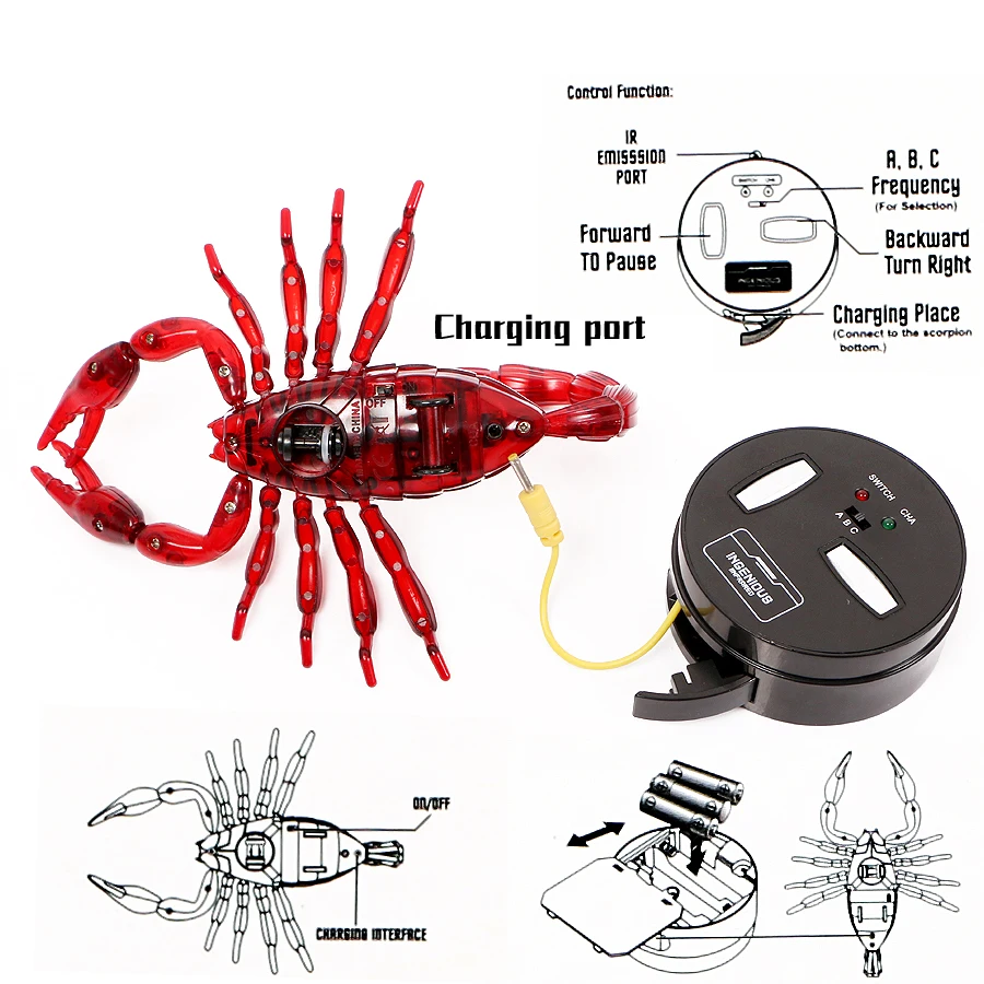 Realistic RC Scorpion, Infrared Remote Control Scorpion Model Toy Animal Present Gift Simulation Joke Scary Trick Toys Kids 5