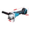 125mm 100mm Brushless Cordless Angle Grinder Variable 4 Speed DIY Cutting Grinder Machine Power Tools