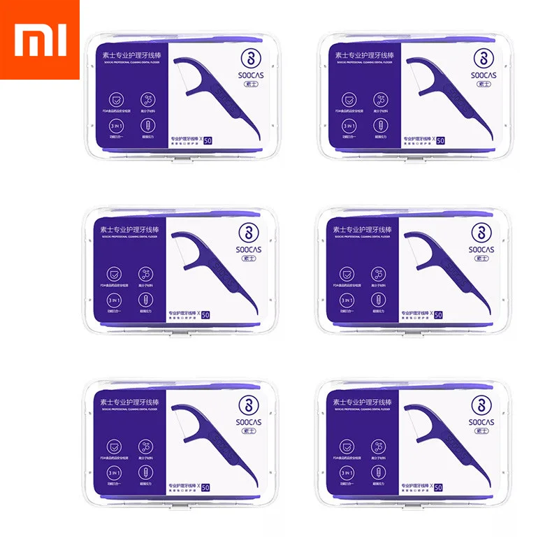 Xiaomi-Dental Youpin SOOCAS, Dental, higiene bucal, 50 Uds./caja, 6 cajas, 300 Uds.
