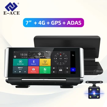 

E-ACE E01 Car DVR GPS 4G Navigation Tracker 7" Android 5.1 Car Camera WIFI 1080P ADAS Video Recorder For Car Tourism Navigators