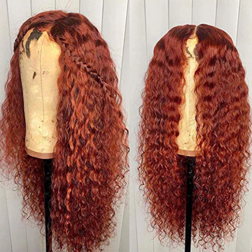 Цветной полный парик шнурка человеческие волосы отбеленные узлы натуральный Hailine кудрявый парик для женщин предварительно выщипанные с детскими волосами