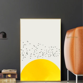 

Nordic Simple A Thousand Of Birds Painting Posters Prints Quadros Cuadros Pop Wall Art Picture Modern For Living Room Home Decor