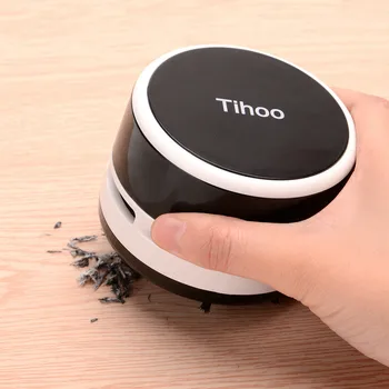 

Tihoo Pink Blue Black Portable MIni Desktop Vacuum Cleaner Office For School classroom Desk Dust For School Office Home