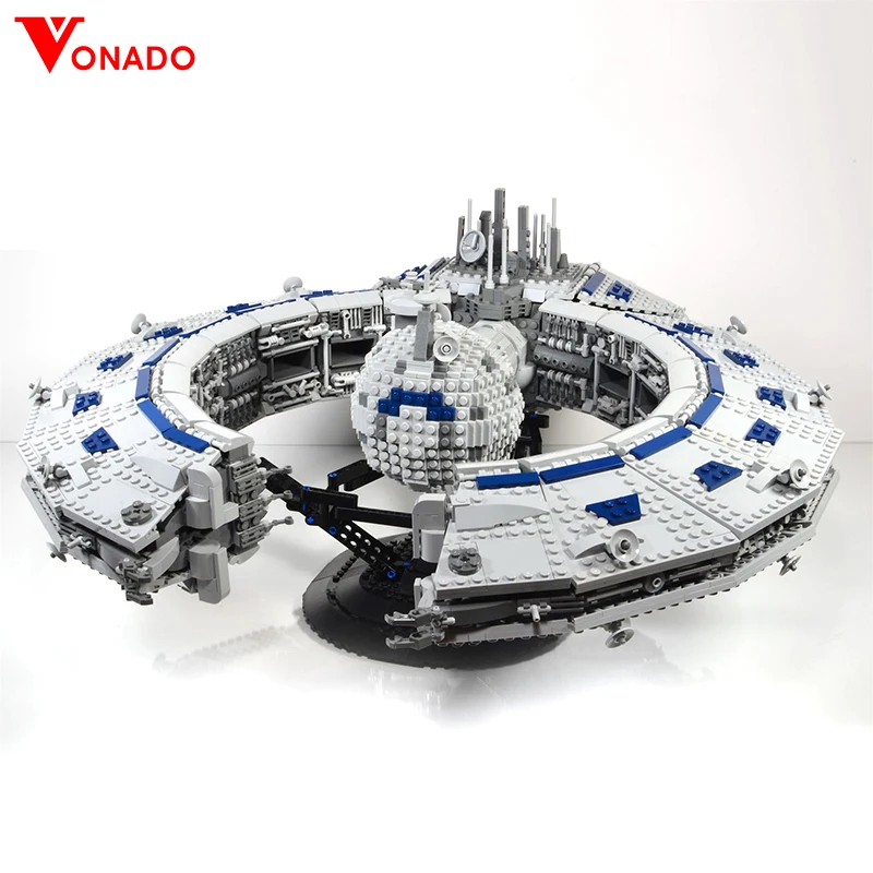 

Vonado Star Wars Series Lucrehulk Class Battleship Diy Building Blocks Bricks MOC-13056 Star Wars Creative Toys For Children