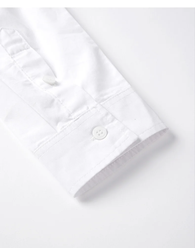 KUEGOU осень хлопок белая рубашка с вышивкой мужская повседневная приталенная рубашка с длинным рукавом на пуговицах для мужчин Модная блуза 6501