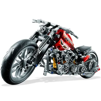 

378Pcs Technic Motorcycle Model Building Blocks Harley Vehicle Bricks Toys for Children Gifts Adult Collect Compatible Lepining