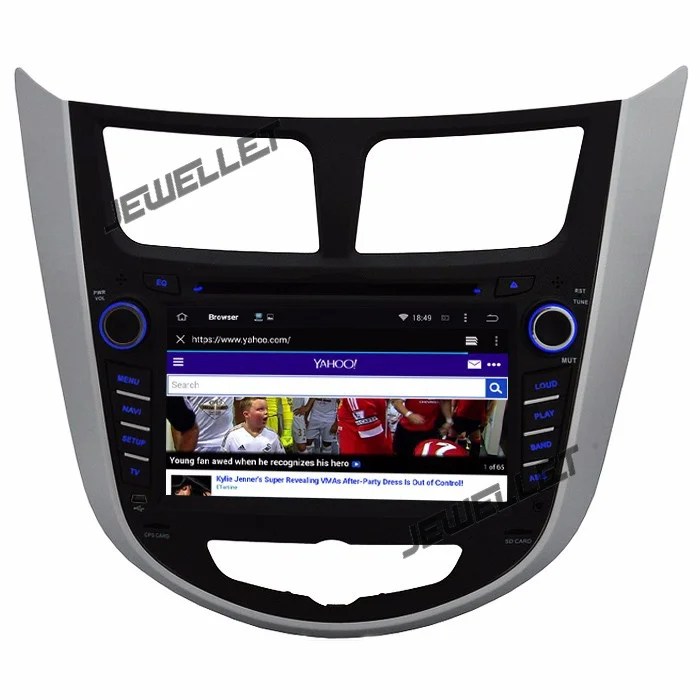 Best Quad core 1024*600 HD screen Android 9.0 Car DVD GPS radio Navigation for Hyundai Accent i25 Solaris grand avega 2010-2016 5