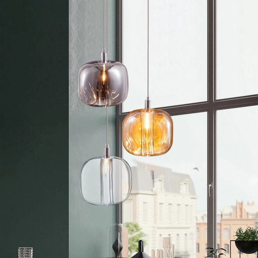 Cristais de luxo luzes penduradas nordic cubie