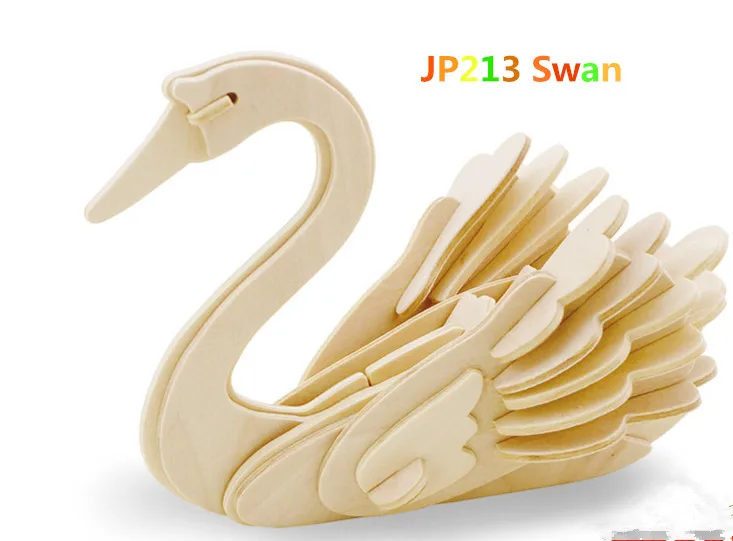 Новогодняя Рождественская игрушка Сделай Сам игрушки для животных 3D деревянная головоломка модель игрушки для сборки деревянные наборы для ремесла украшение стола для детей Kidsdongw