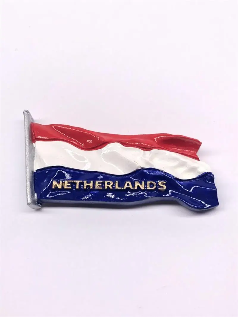 3d магнит для холодильника с флагом России Канада Япония Украина Италия Сингапур всемирно флаги стран наклейки на холодильник магниты для украшения - Цвет: Netherlands