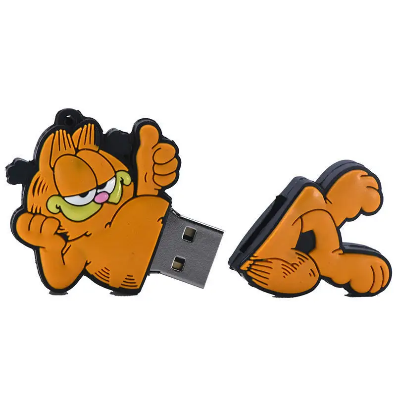 Garfield-pen-drive-32GB-16GB-4GB-8GB-usb-flash-drive-64GB-128GB-256GB-Anime-cat-pendrive (2)