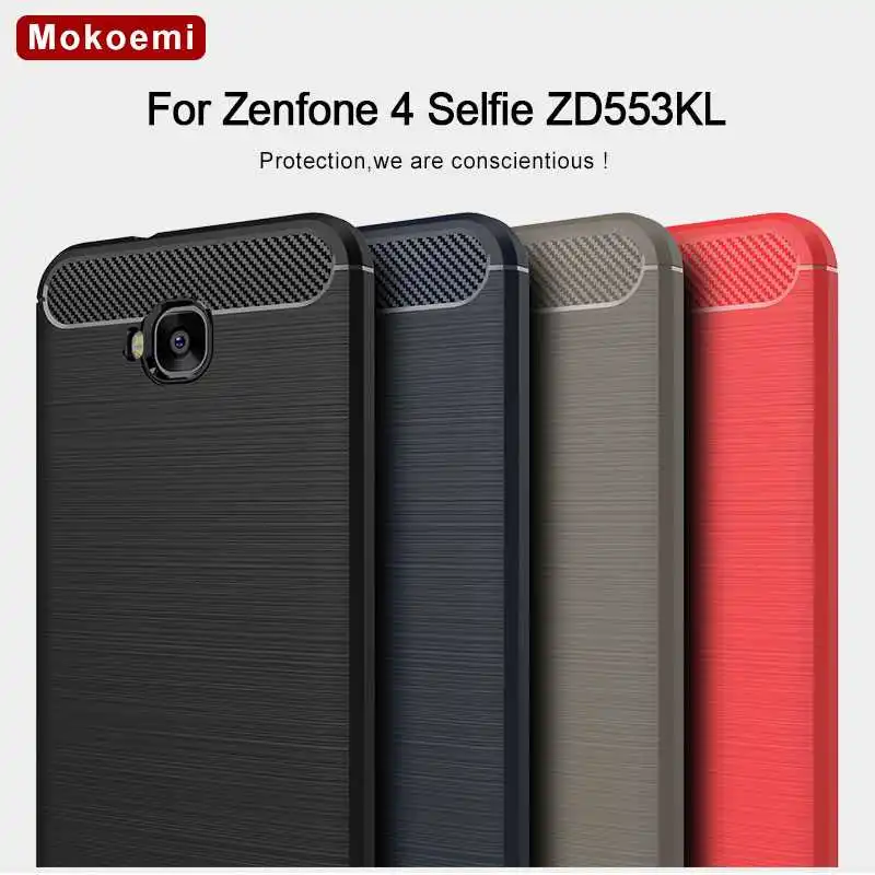 Mokoemi модный Ударопрочный Мягкий силиконовый чехол 5 дюйма для Asus Zenfone 4 Selfie ZD553KL