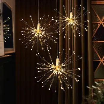 

Beautiful Firework String Light Festival Solar Energy Creative Wedding Solar Light Outdoor Decoration Garden/Yard Multicolor