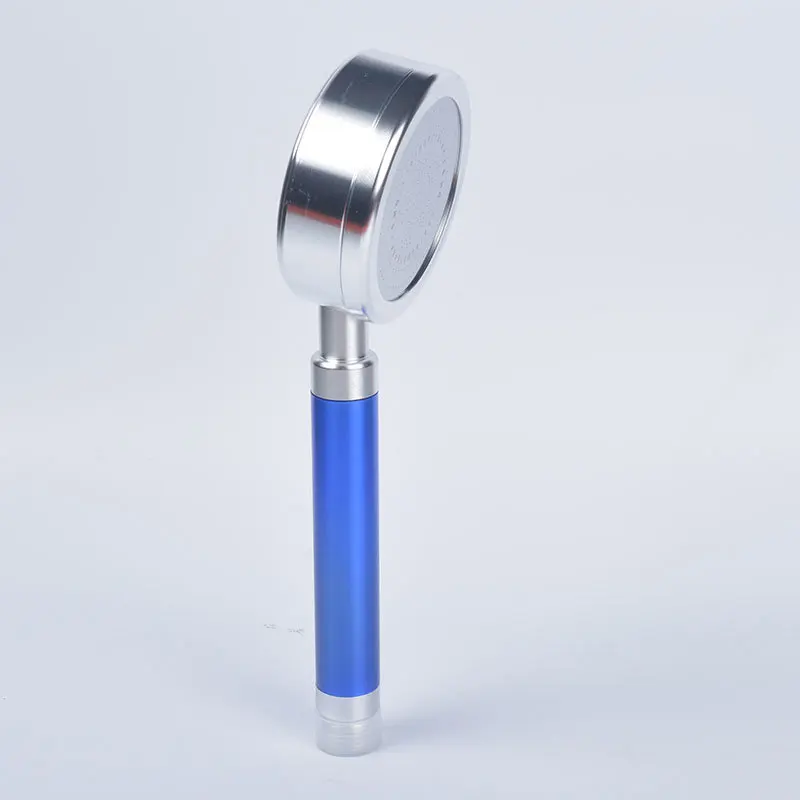 

Alumimum Supercharge Shower Nozzle New Heat Resistant Shower Bathroom Hotel Hand-Held Rain Nozzle Wholesale Customizable