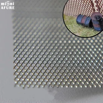 

HO Scale Model Train Barbed Wire Fence Tank Model Filter Mesh Train Building Model Sand Table Material