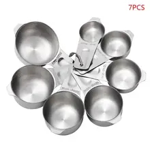 7pcs/set Stainless Steel Durable Measuring Cups Kitchen Cooking Baking Spoons Accessories kichen accessories