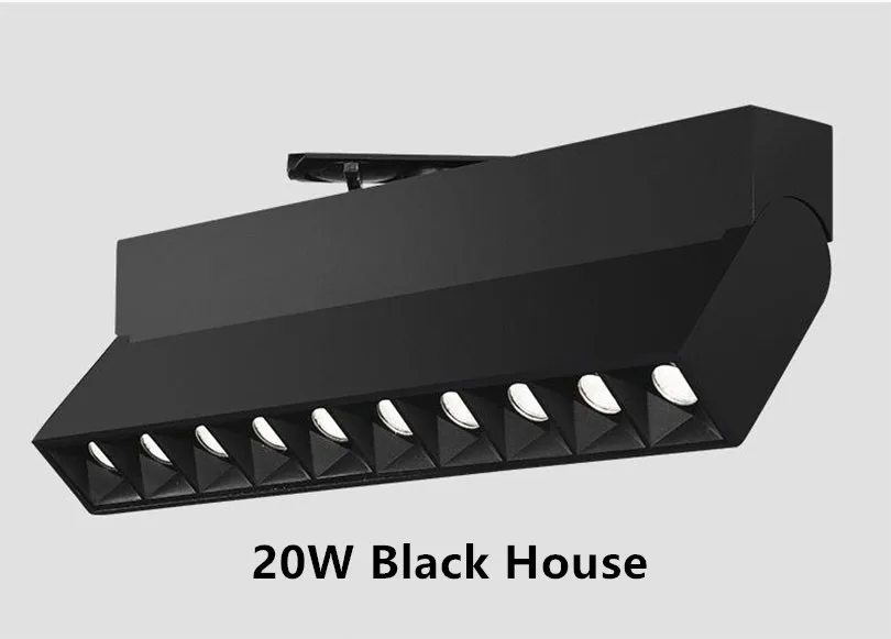 20W Black Body Диммируемый светодиодный светильник 6 Вт 12 Вт 20 Вт Светодиодный точечный светильник утопленные потолочные светильники для гостиной одежда обувь магазин Шоурум - Испускаемый цвет: 20W Black Body