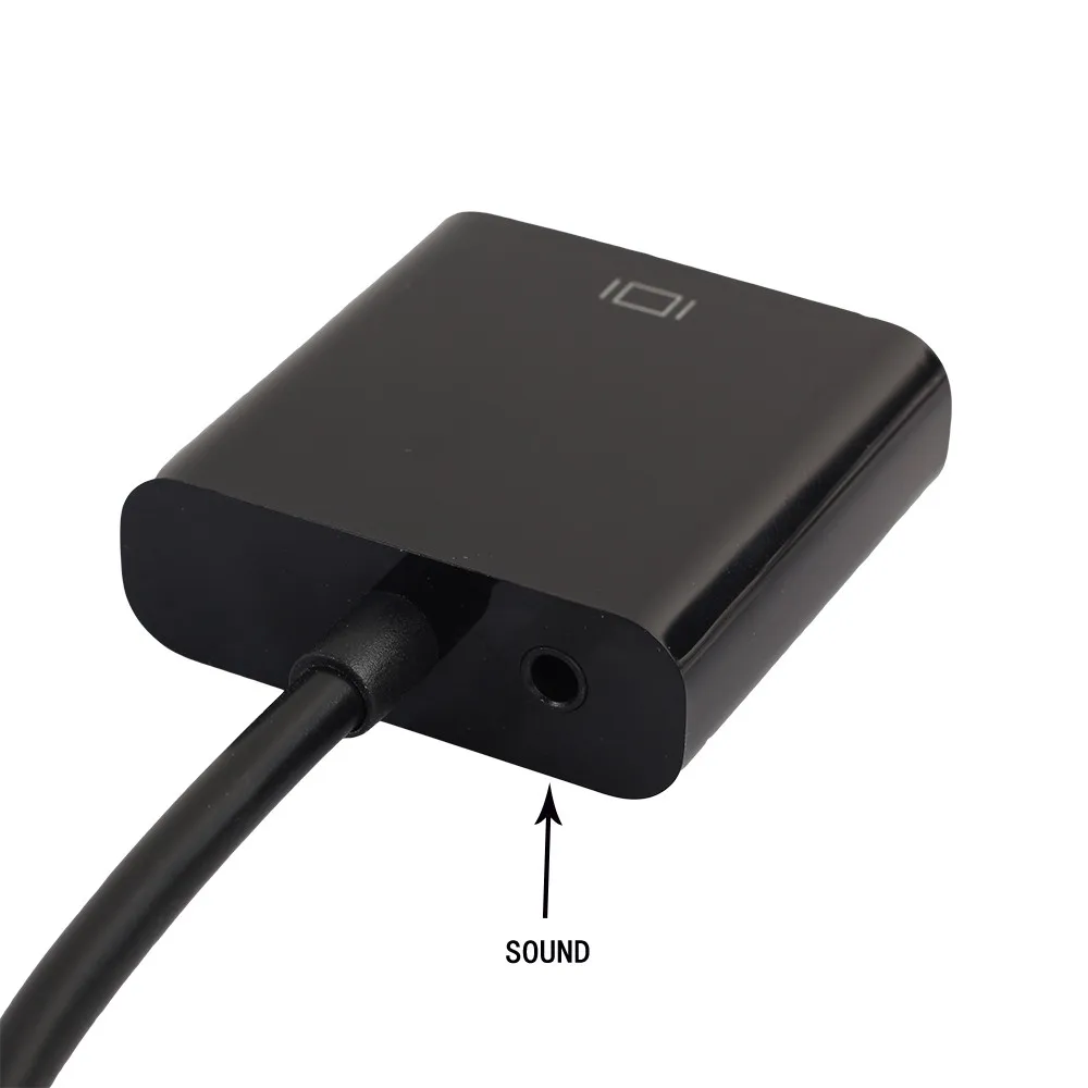 Кабель адаптер Hdmi с разъемом Папа Vga 1080p кабель переходник 3 5 мм питание от