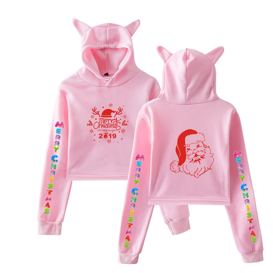 pink christmas sweatshirt