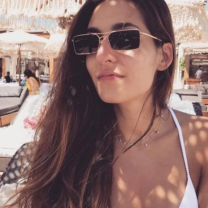 OEC CPO Vintage Square Metal Steampunk Sunglass Women Brand Designer Metal Punk Sun Glasses Driving Men Oculos De Sol O156