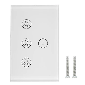 

WiFi Smart Switch for Ceiling Fan Light Lamp Smart Life/Tuya APP Remote Control Works with Alexa Echo Google Home US Plug