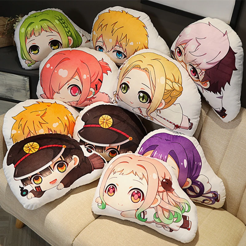 Аниме плюшевая подушка унитаз Hanako kun Подушка с мультяшным принтом для косплея