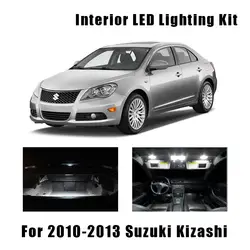 14 лампочек супер белый автомобильный интерьерный светодиодный светильник комплект для 2010 2011 2012 2013 Suzuki Kizashi Карта Купол багажника двери