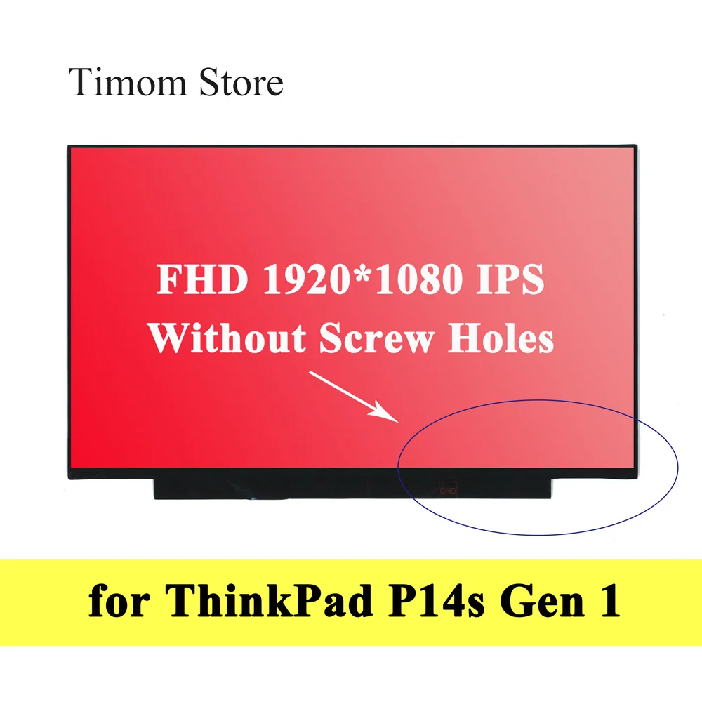 Для ноутбука Lenovo ThinkPad P14s Gen 1 20S4 20S5 20Y1 20Y2 14 0 тонкая матрица без отверстий для винтов
