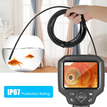 

Handheld 3.5" LCD Industrial Endoscope Borescope Videoscope 4 LED Lights Inspection Camera with CMOS Sensor Borescope Camera