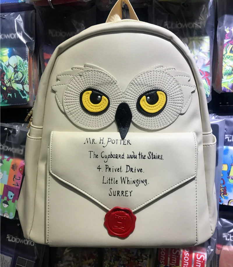 Women Girls Hedwig Owl Backpack H 