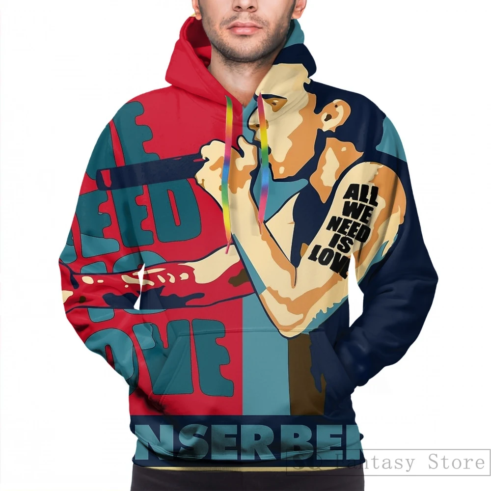 Men Мужские толстовки, свитшоты для женщин funny ESSENCE Canserbero Hope style с принтом Повседневная Толстовка с капюшоном - Цвет: Men