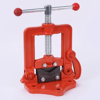 

2/3/4 inch Professional Table Rotating Clamp Pipe Vise Bench Pipe Vise Hinged Clamp-on Type Pipe Cast Iron Woodworking Vise