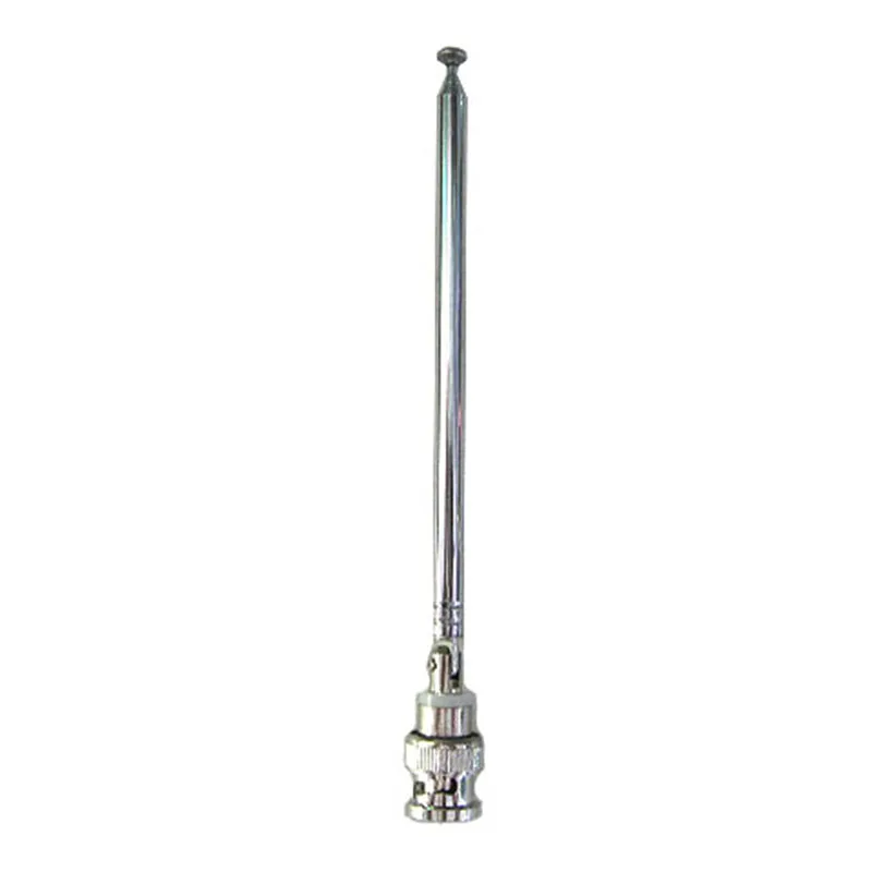 FM Radio Antenna BNC Connector Telescopic Aerial 0.7m Stainless Steel indoor digital tv antenna