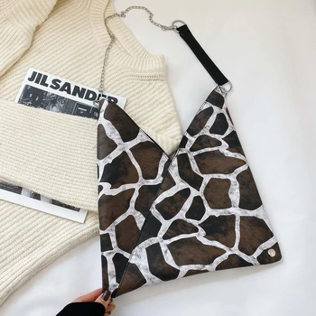 

Fashion PU Leather Shoulder Messenger Bag Retro Women Animal Pattern Totes Big Capacity Shopping Travel Crossbody Bags 2020 New