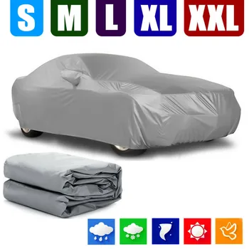 

Universal Car Cover Size S/M/L/XL/XXL Outdoor Protection Full Car Covers Sun UV Snow Dust Resistant Protection Cover Accessories