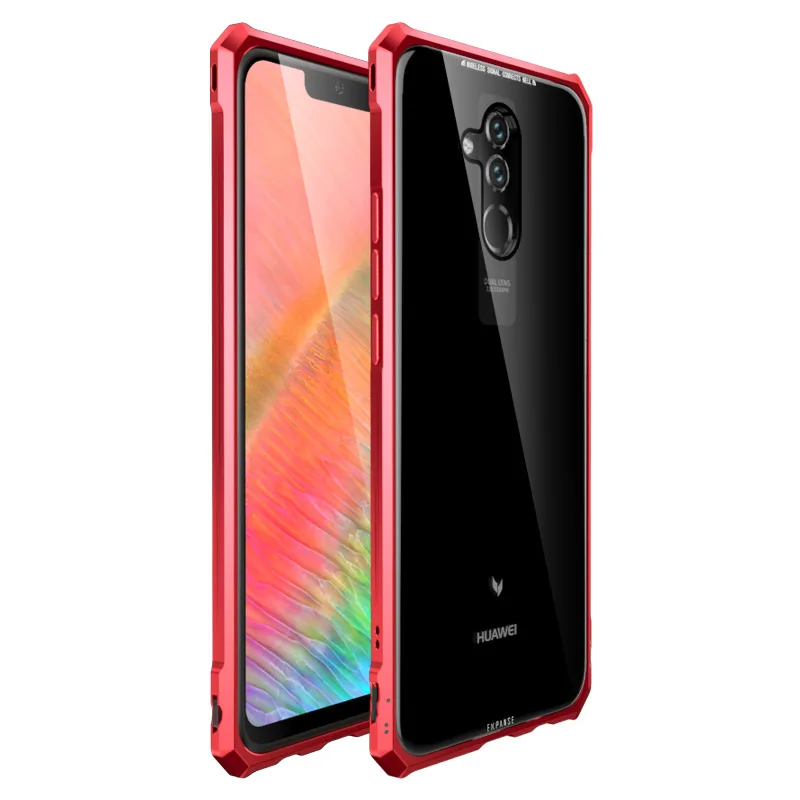 Nohon чехол с металлической рамкой для huawei mate 20 Pro, прозрачная задняя крышка из закаленного стекла для huawei mate 20 X mate 20 Lite, алюминиевый бампер