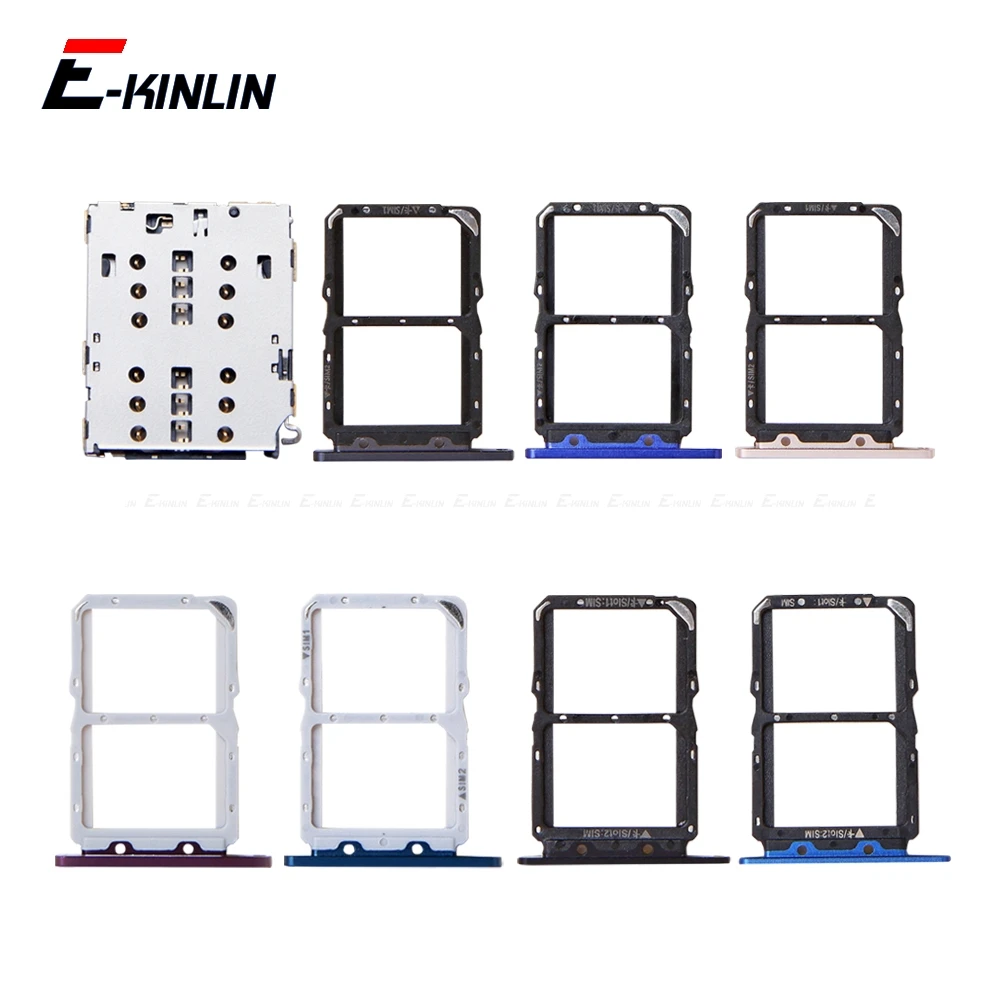Sim Card / Micro Sd Card Tray Socket Holder Slot Container Connettore Adattatore Reader Per Huawei Honor View 20 Pro Lite 20I